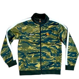 Vintage Ellesse Camouflage Track Jacket Sz S